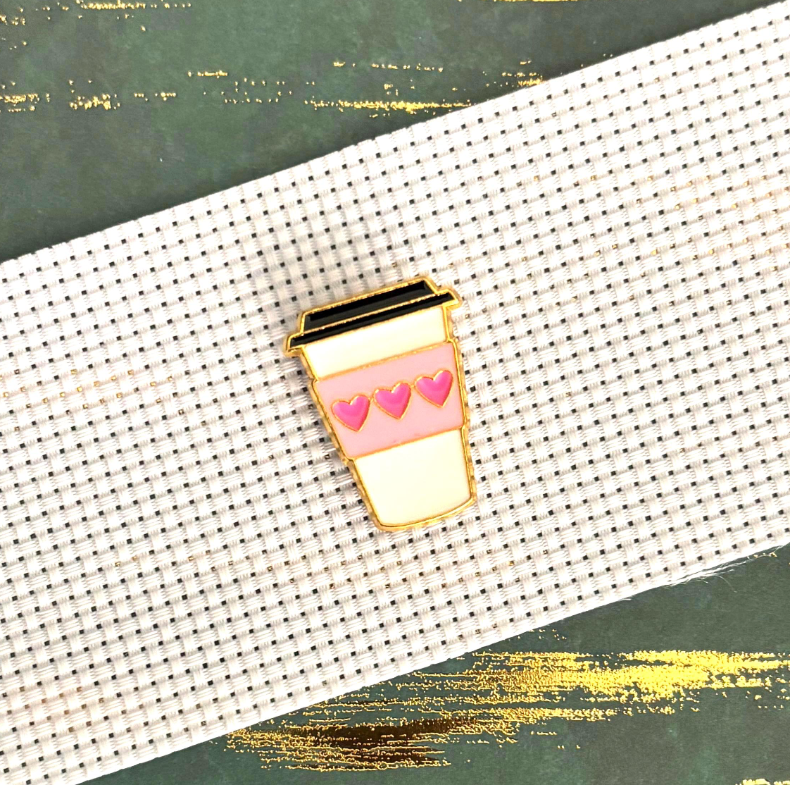 Pink Coffee Needle Minder