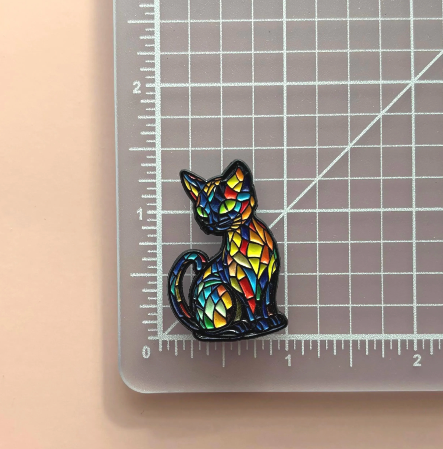 Colorful Cat Strong Needle Minder for Cross Stitch, Embroidery, Crafts