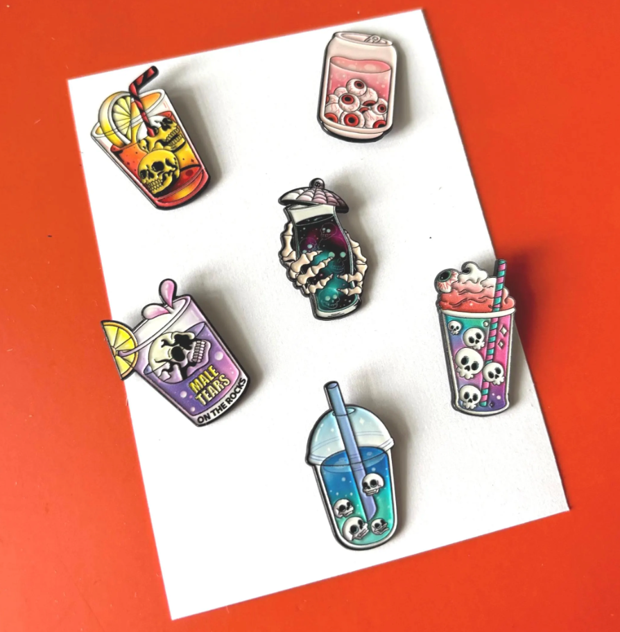 Scary Milkshake Strong Needle Minder for Cross Stitch, Embroidery, Crafts
