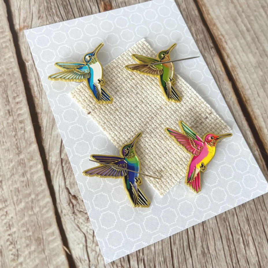 Colorful Hummingbird Strong Needle Minder for Cross Stitch, Embroidery, Crafts