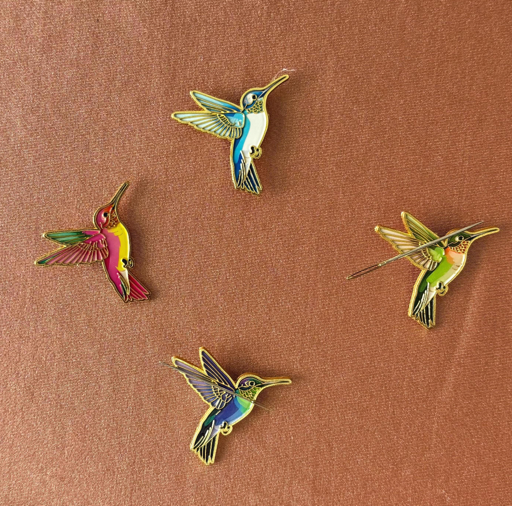 Colorful Hummingbird Strong Needle Minder for Cross Stitch, Embroidery, Crafts