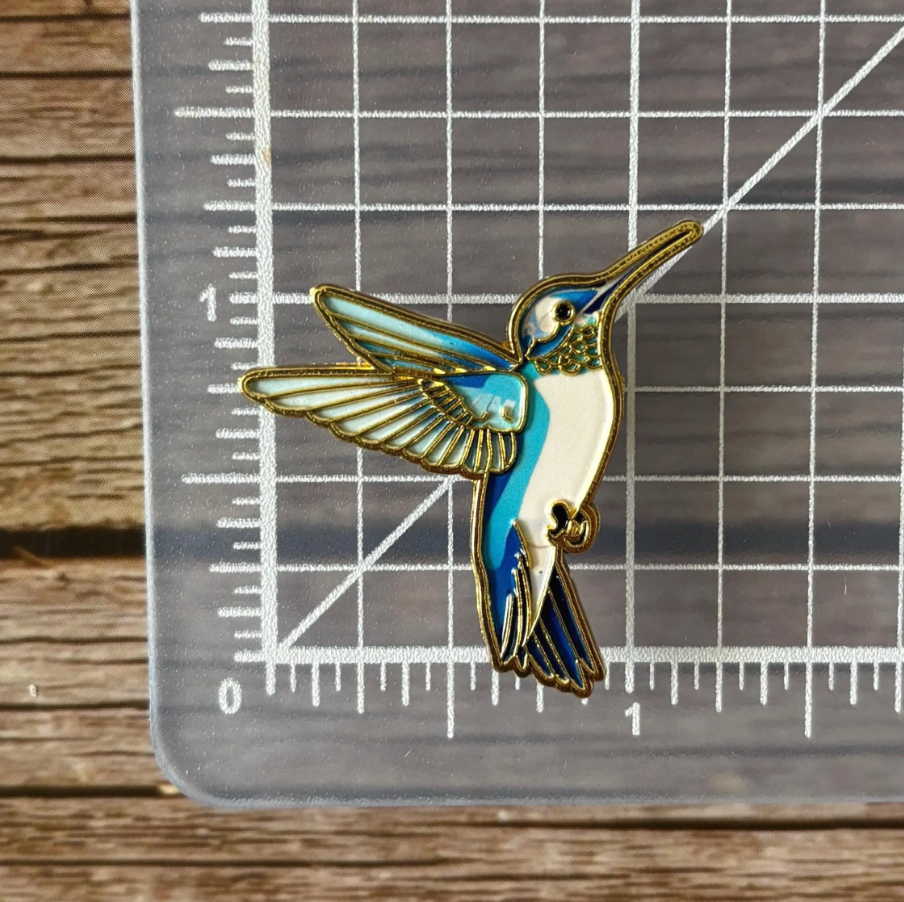 Colorful Hummingbird Strong Needle Minder for Cross Stitch, Embroidery, Crafts